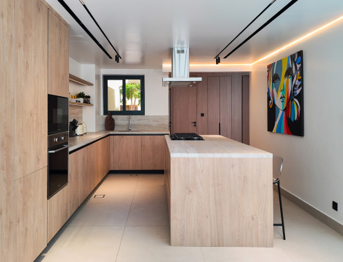 Scandinavian Minimalist Oak Kitchen